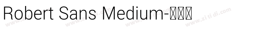 Robert Sans Medium字体转换